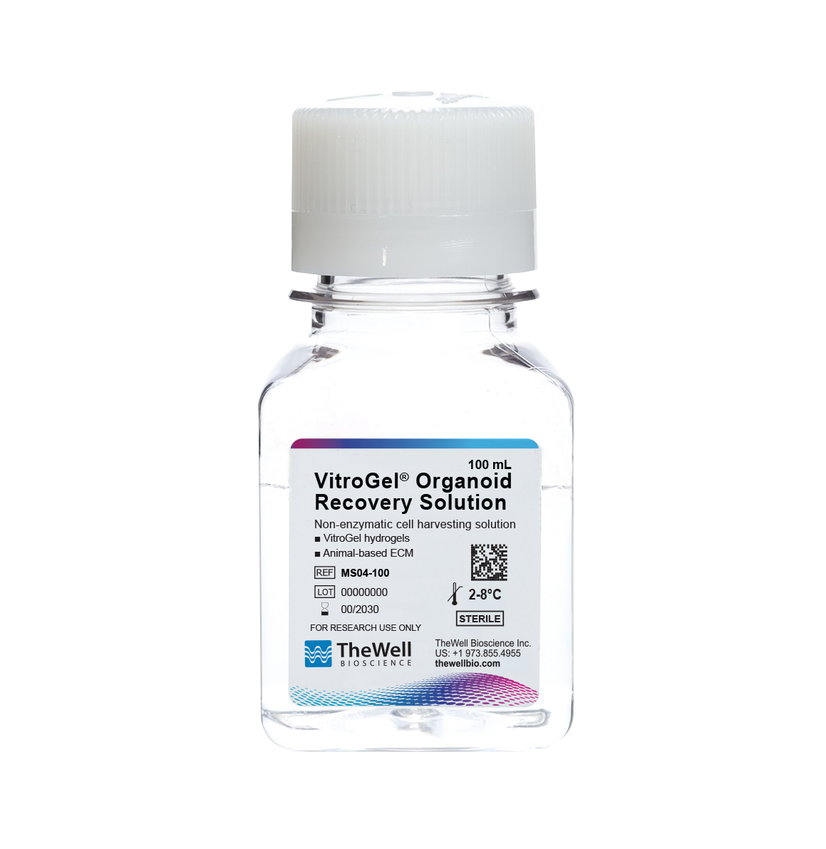 MS04 100 VitroGel Organoid Recovery Solution 100 mL TheWell Bioscience MS04 100 VitroGel Organoid Recovery Solution 100 mL TheWell Bioscience