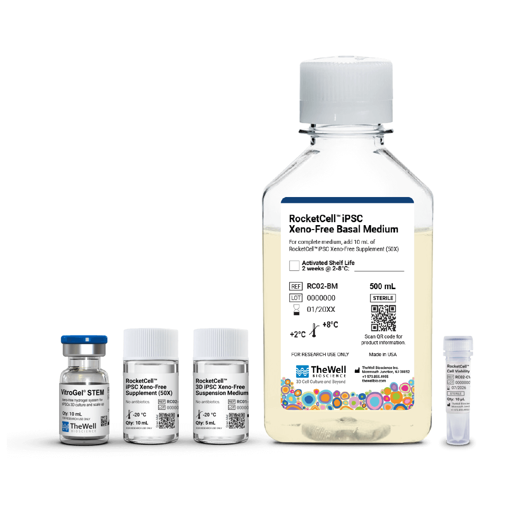 RocketCell™ 3D iPSC Xeno-Free Complete Growth Kit