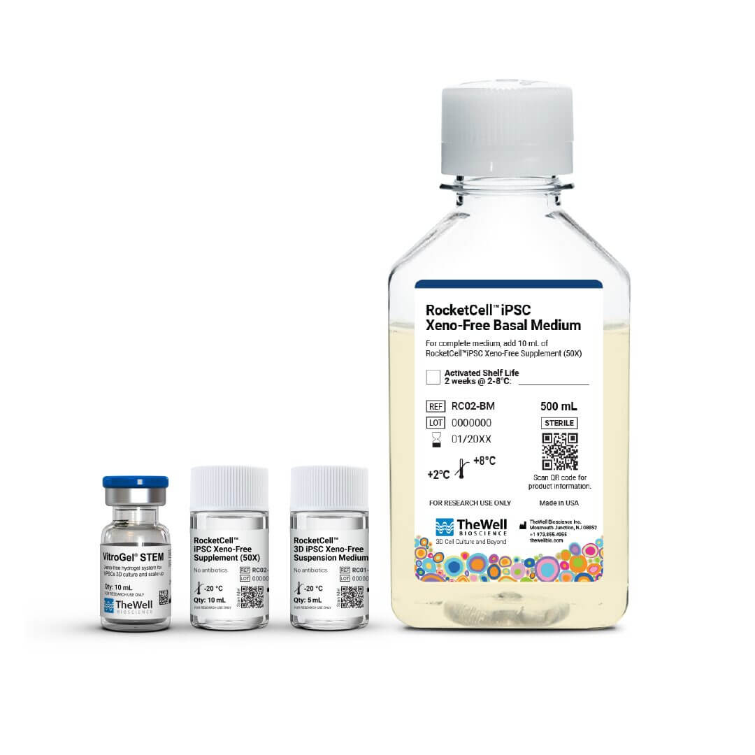 RocketCell™ 3D iPSC Xeno-Free Complete Growth Kit