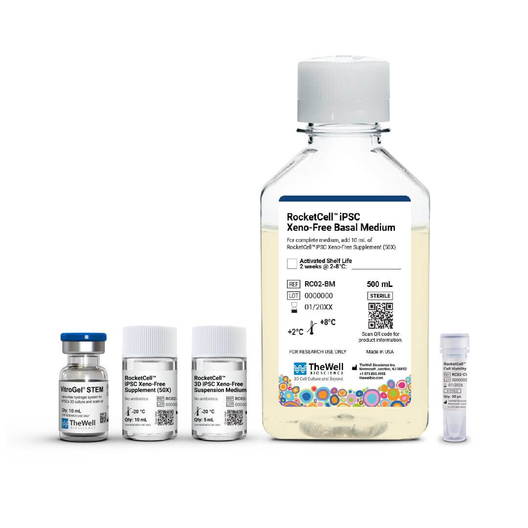 RocketCell™ 3D iPSC Xeno-Free Complete Growth Kit