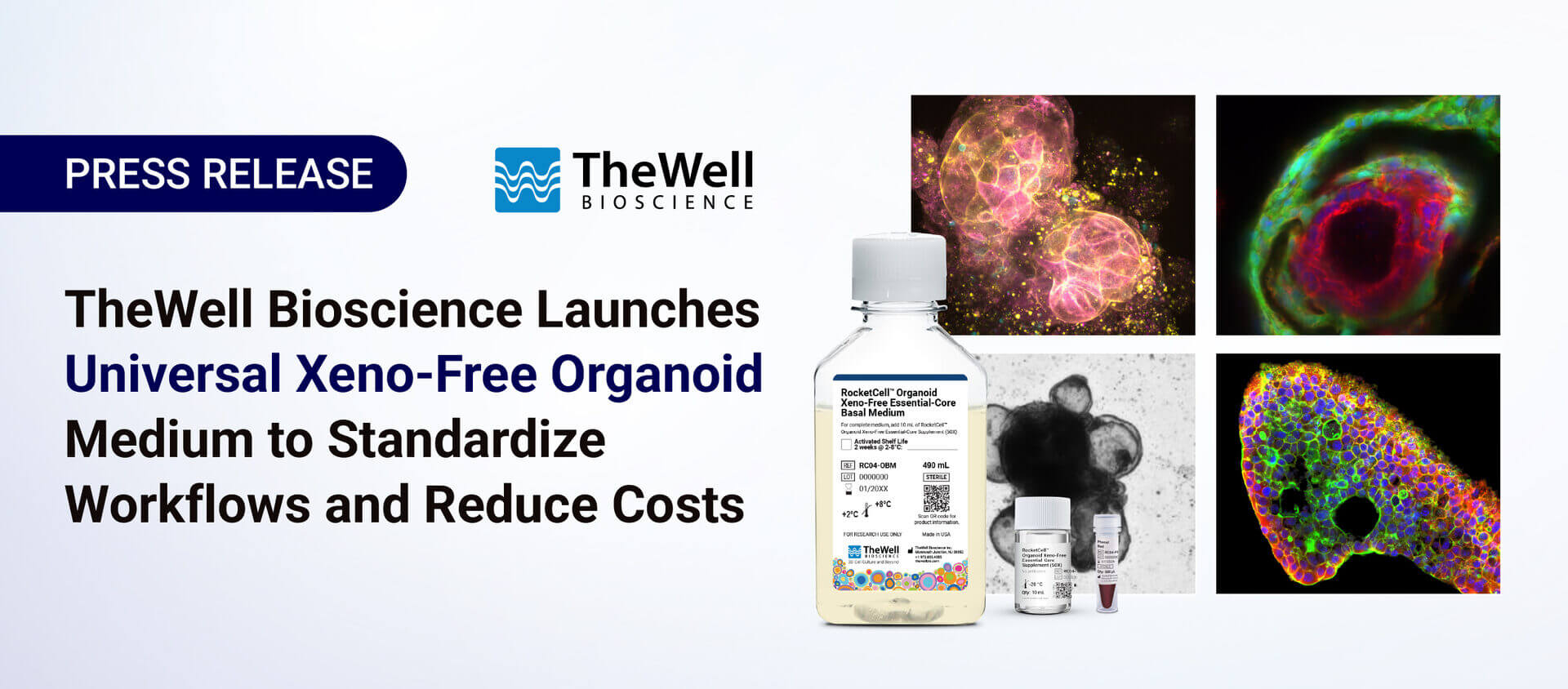 The Launch of Universal Xeno-Free Organoid Medium